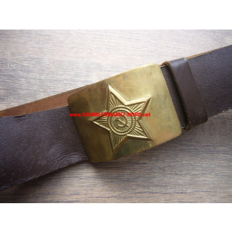 Soviet Union Russia - Army belt with belt buckle