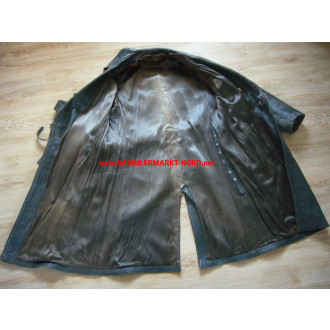 Wehrmacht / Military - very heavy leather coat (BWS)