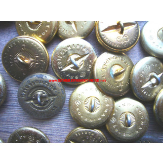 29 x Kriegsmarine - Golden anchor button / uniform button 25 mm