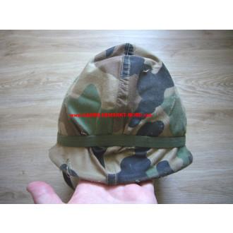 USA steel helmet M1 with inner helmet and camouflage cover