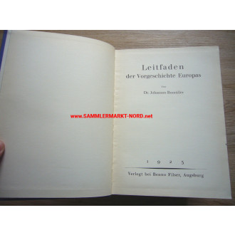 4 Bände - Vorgeschichte Europas, Deutsche Vorgeschichte & Urzeit des Menschen