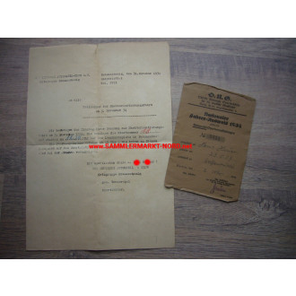 O.N.G. Oberste Nationale Sportbehörde für die deutsche Kraftfahrt - Ausweis & Dokument 1934