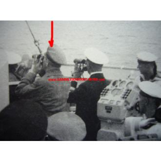 2 x photo battleship Deutschland - Adolf Hitler on board