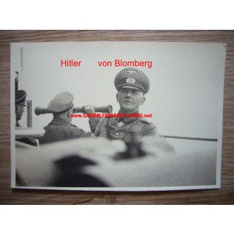 Panzerschiff Deutschland - Adolf Hitler mit Entfernungsmesser & Reichskriegsminister von Blomberg