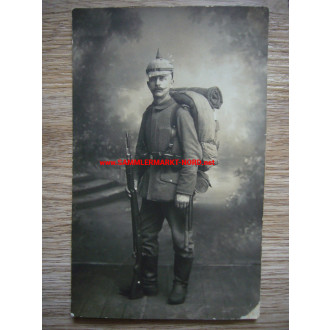 Field grey infantryman with pickelhaube & marching pack - Breisach