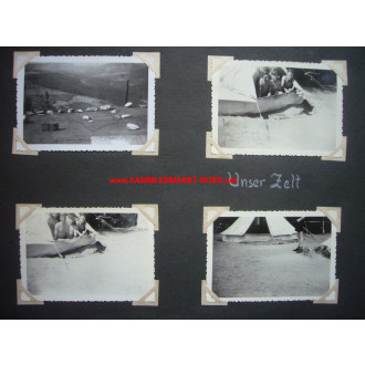 2 x Albumseite - HJ Zeltlager in Jonsdorf 1943