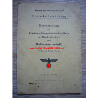 Deutsche Reichsbahn - 2 x guidelines / operating instructions 1938/43