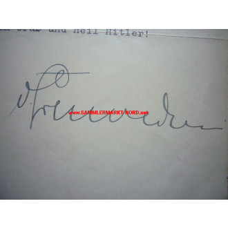 General of the Infantry VIKTOR VON SCHWEDLER - Autograph - Chief of the Army Personnel Office