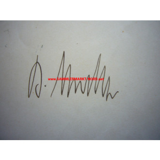 Certificate of appointment as Doctor of Medicine - DR. BERTHOLD MUELLER - Autograph