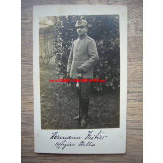 Portrait Foto - Landwehr-Infanterie-Regiment Nr. 15 - Offiziers-Stellvertreter