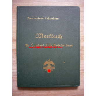 Reichsnährstand - From my years as an apprentice - Information book for agricultural apprentices