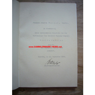 NSDAP politician EMIL ZÖRNER (Governor of the district of Lublin / Poland) - Autograph