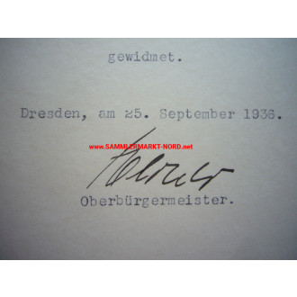 NSDAP Politiker EMIL ZÖRNER (Gouverneur des Distrikts Lublin / Polen) - Autograph