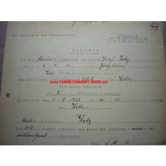 Generalmajor der Polizei und SS - Brigadeführer KARL HOFFMANN - Autograph