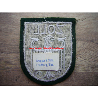 BRD - Sleeve badge ZOLL (customs)