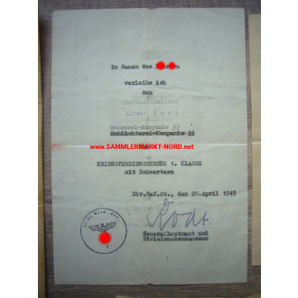 Document group DAK German Africa Corps - 21st Armoured Division - Bakery Company 200