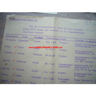 Document group DAK German Africa Corps - 21st Armoured Division - Bakery Company 200