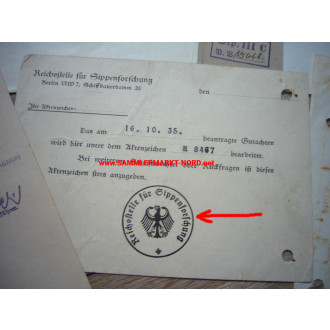 Rasse- und Siedlungshauptamt SS / Reichsstelle für Sippenforschung - Documents of SS - Rottenführer Hans Bechholtz