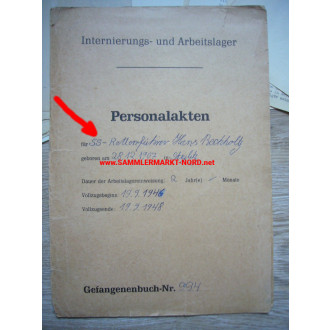 Internment and labour camp Regensburg - Personal file of the SS - Rottenführer