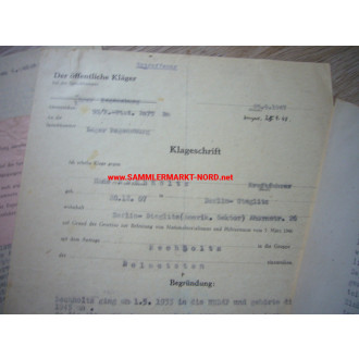 Internment and labour camp Regensburg - Personal file of the SS - Rottenführer