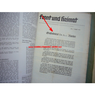 Front und Heimat - Feldpost der Betriebsgemeinschaft Christian Wolff in Flensburg + Heft 70 jähriges Firmenjubiläum 1936