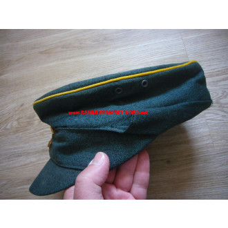 Police or fire brigade Schleswig-Holstein - field cap, yellow piping