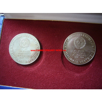 DDR - 20 Years National People's Army 1956 - 1976 - Medals with case