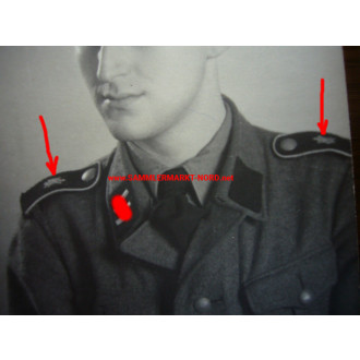 2 x Portraitfoto Waffen-SS - Leibstandarte SS Adolf Hitler (LAH)