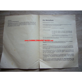 Bundeswehr - Compulsory military service - Fact sheet from 1971