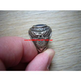 USA - United States Airforce - Sterling silver ring with blue stone