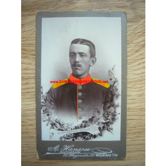 Cabinet photo - Soldier of the infantry regiment ‘Prinz Carl’ (4th Grand Ducal Hessian) No. 118