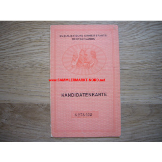 DDR - SED Partei - Kandidatenkarte - Michael Ansorg