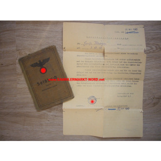 Soldbuch - Kraftfahr-Ersatz-Abt. 10 / 5./1. Marschrgt. Pavel (1945)