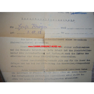 Soldbuch - Kraftfahr-Ersatz-Abt. 10 / 5./1. Marschrgt. Pavel (1945)