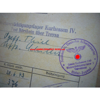 HJ achievement card for the purchase of the "K-certificate of th