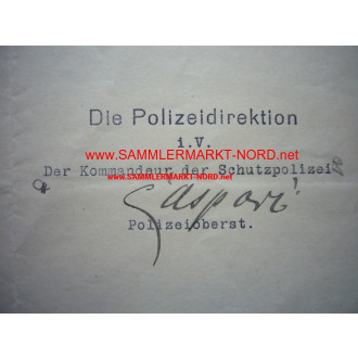 Polizeioberst WALTER CASPARI (Pour le Merite / Freikorps Caspari