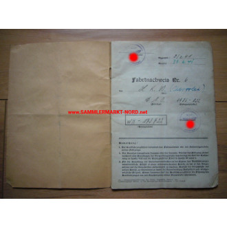 Wehrmacht logbook (Chevrolet truck) & identity card for Athen