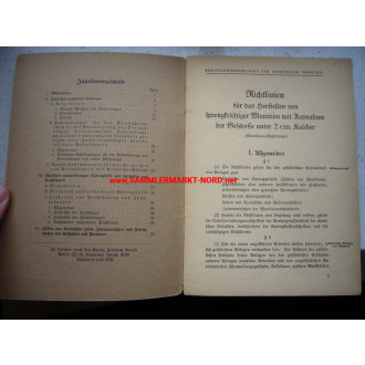 Munitions-Richtlinien 1942 - Richtlinien für das Herstellern von