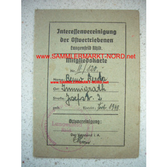 Interessenvereinigung der Ostvertriebenen - Member ID card