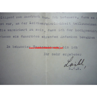Martin Loibl (Reichstag Abgeordneter) - Autograph