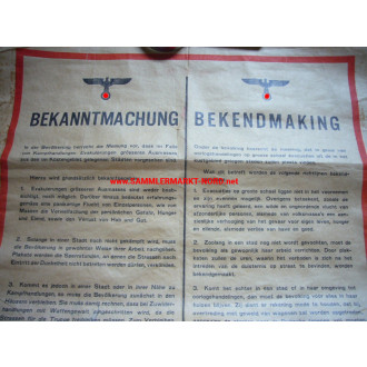 German occupation Holland - Den Haag 29.1.1944 - Great poster