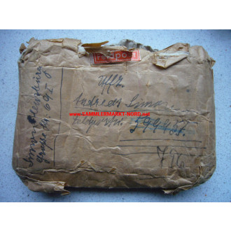 Wehrmacht - Field post parcel with approval stamp