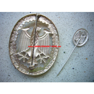 Bundeswehr - Achievement badge in silver + miniature