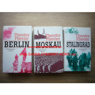 3 x book Stalingrad, Moscow & Berlin
