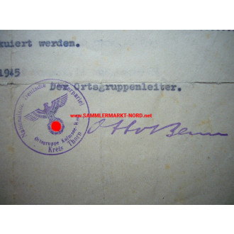 NSDAP Kulmsee West Prussia 1945 - MINNA NOWAK