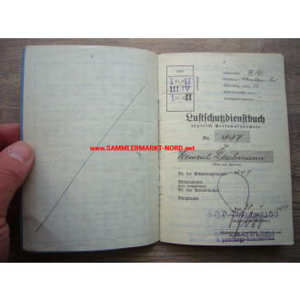 SHD Luftschutz-Dienstbuch - Mannheim & France