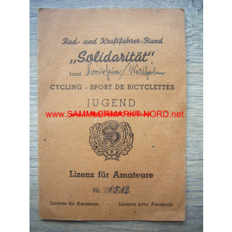 Cyclists and motorists association "Solidarity" - license for am