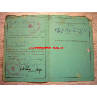 45/5000 Certificate for Wehrmacht motor vehicle experts