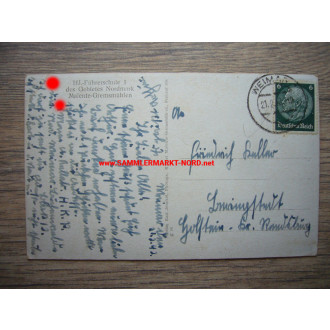 HJ Gebietsführerschule Malente / SS Weimar - Postkarte