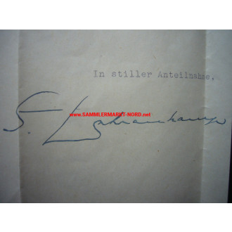 Architect EMIL FAHRENKAMP (State Art Academy) - autograph